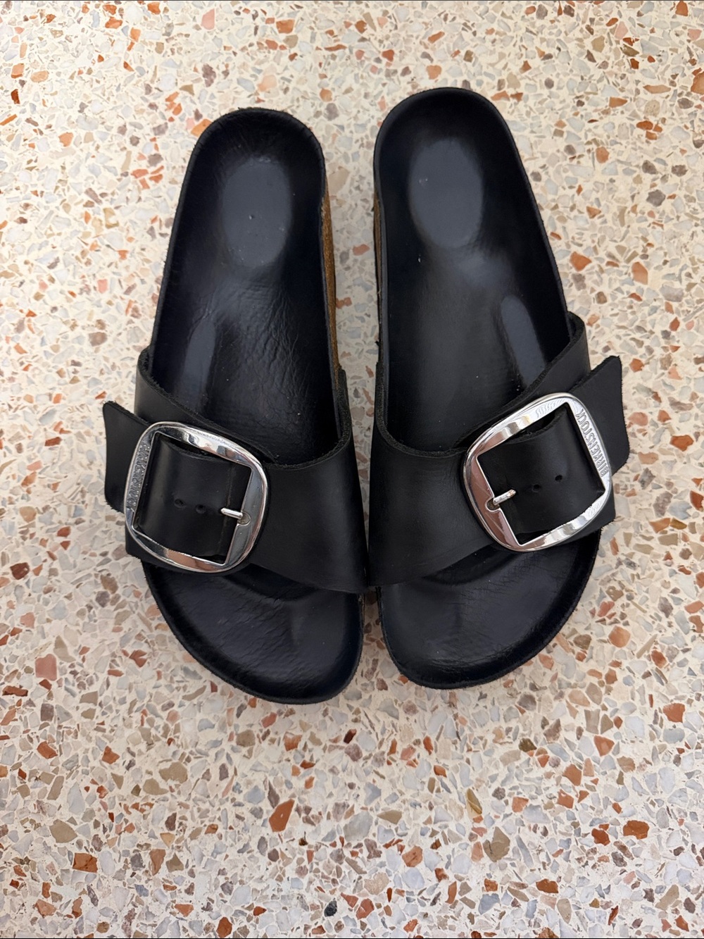 Birkenstock Big Buckle Madrid Black 39 resoled